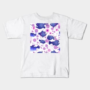 Angler fish - purple/pink/white Kids T-Shirt